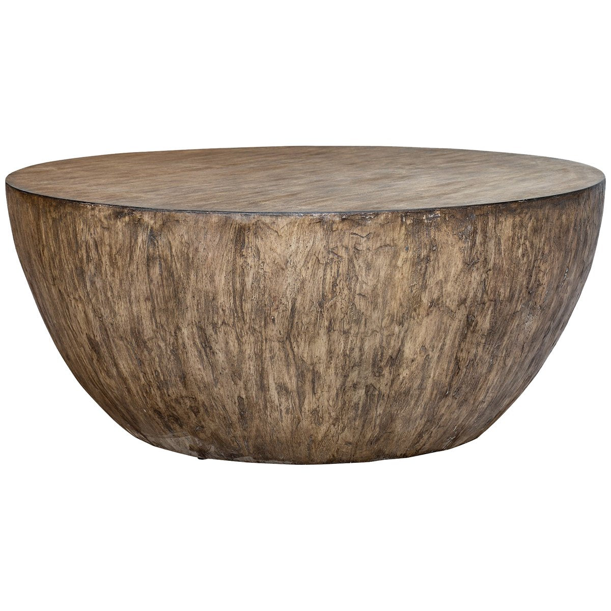 Table basse ronde en bois Uttermost Lark