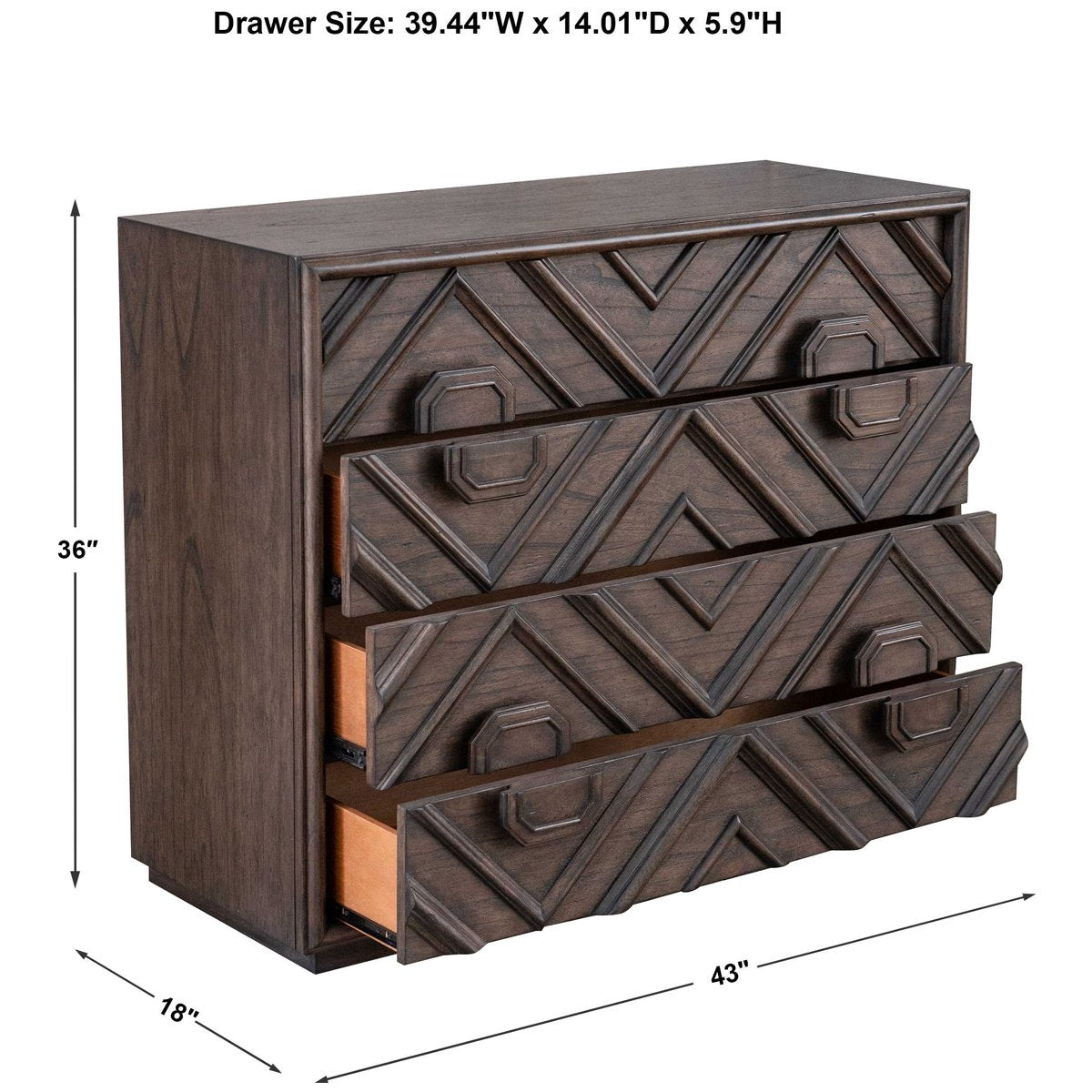 Commode à tiroirs Mindra de Uttermost