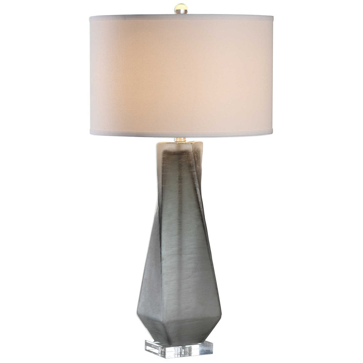Lampe de table Uttermost Anatoli gris anthracite