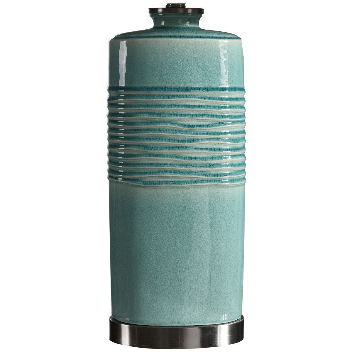 Lampe de table Uttermost Rila bleu sarcelle vieillie