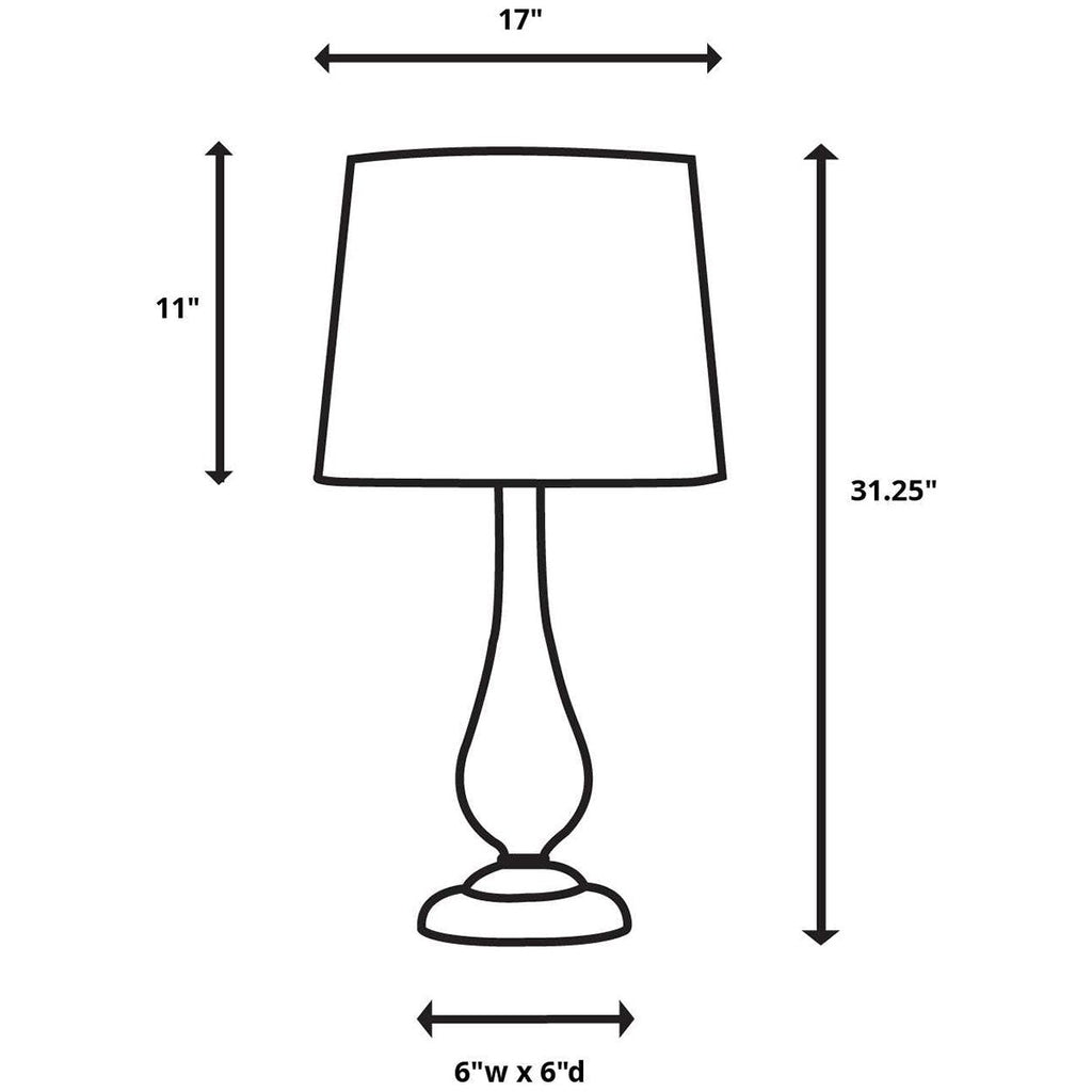 Lampe de table en bronze Brannock d'Uttermost