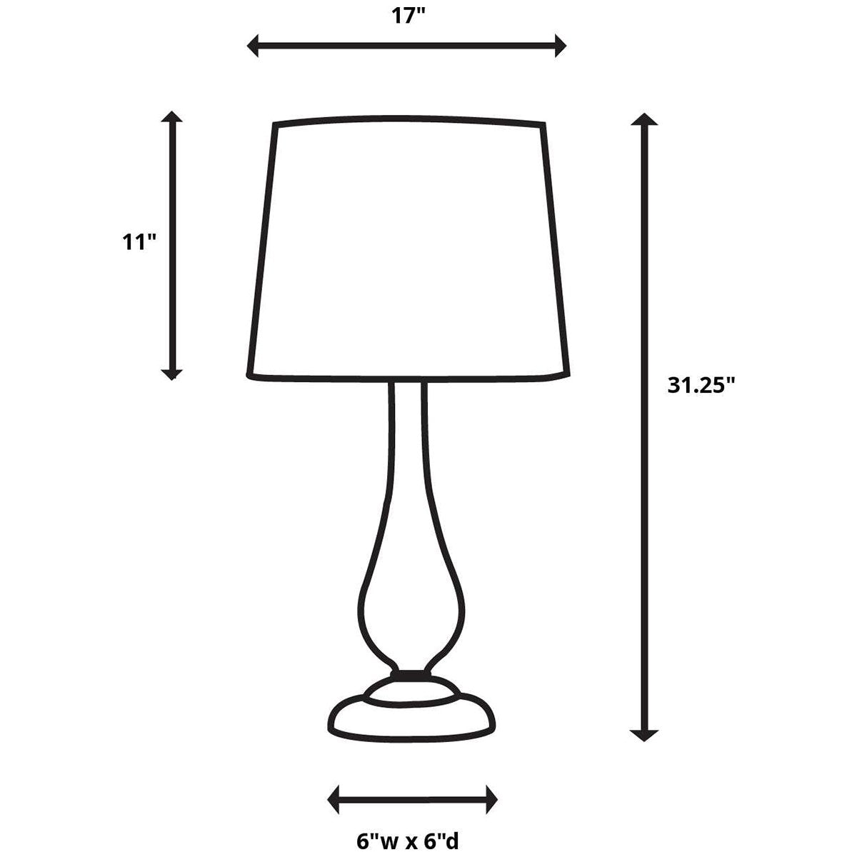 Lampe de table en bronze Brannock d'Uttermost
