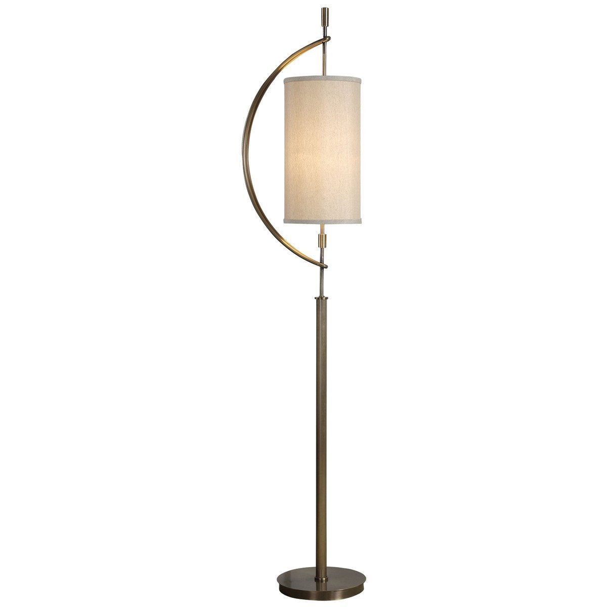 Lampadaire Balaour en laiton antique d'Uttermost