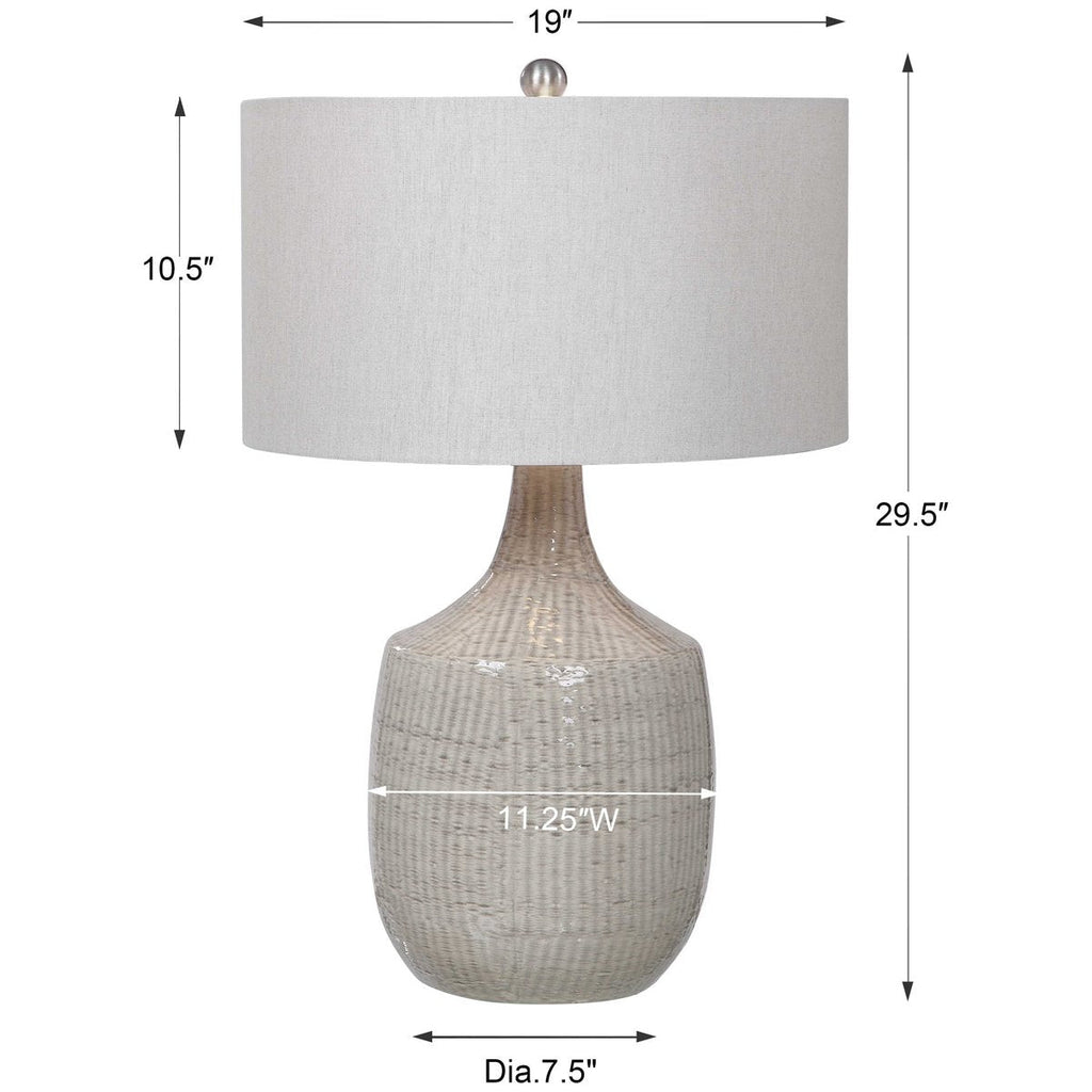Lampe de table Felipe Gray de Uttermost