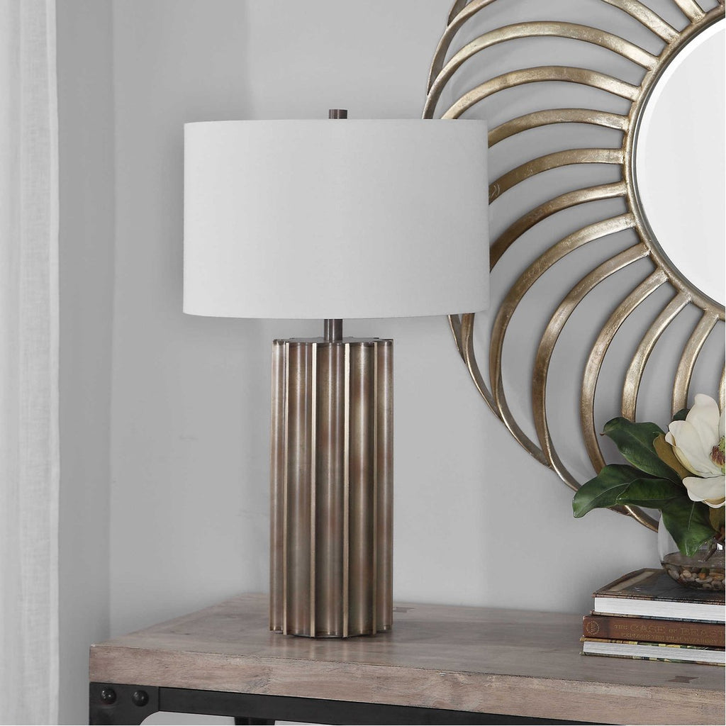 Lampe de table en métal Uttermost Khalio