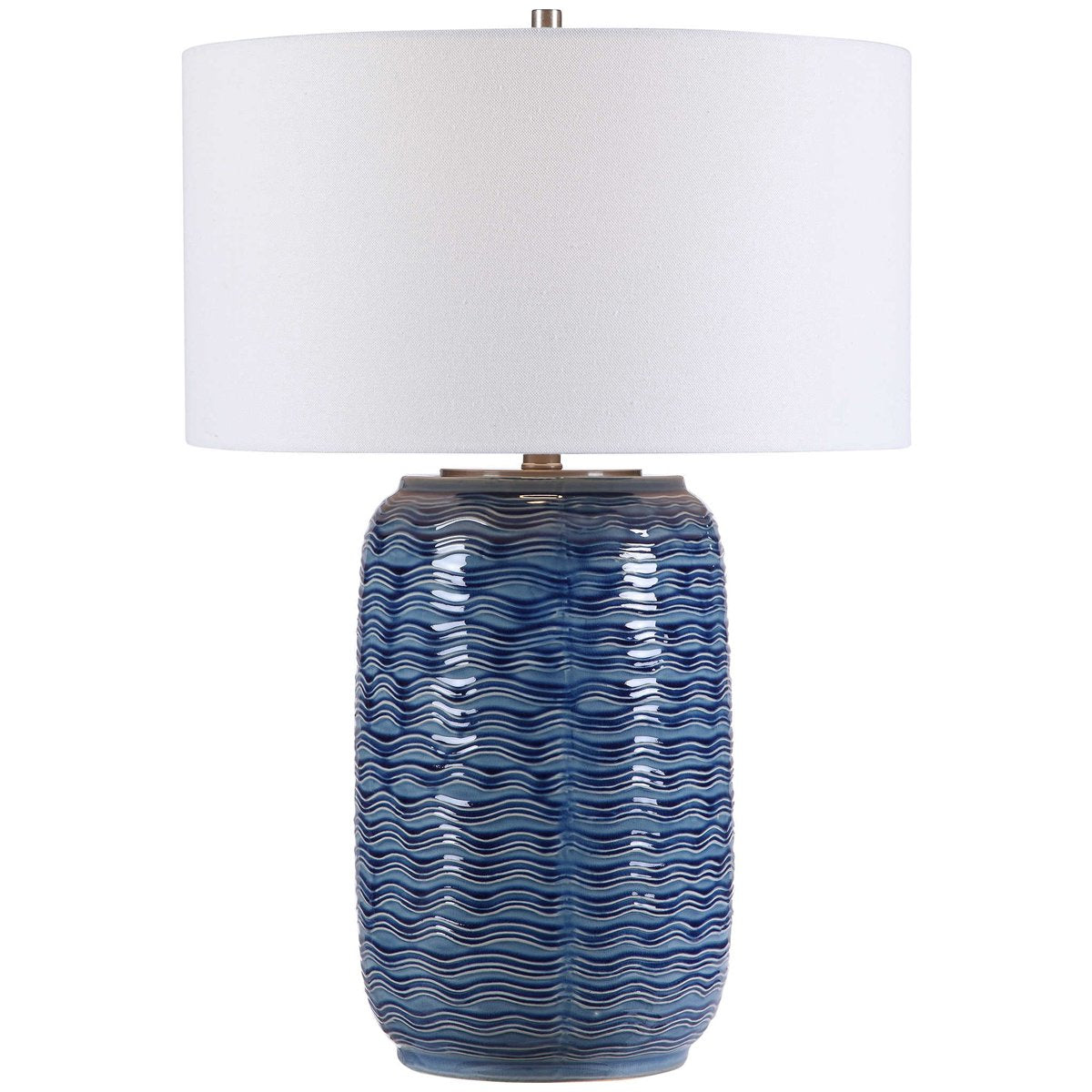 Lampe de table bleue Uttermost Sedna