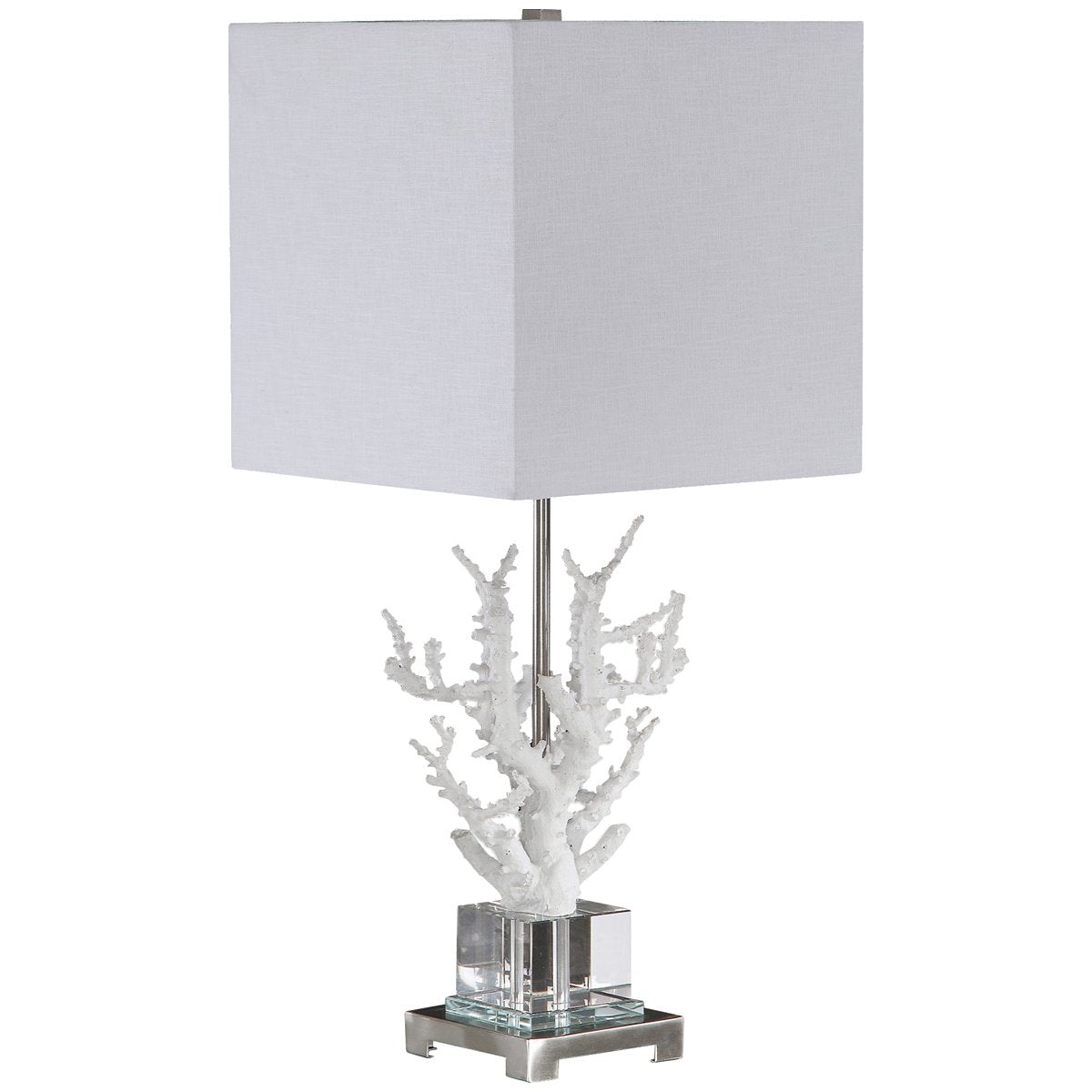 Lampe de table corail blanc Uttermost Corallo