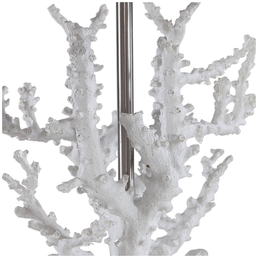 Lampe de table corail blanc Uttermost Corallo