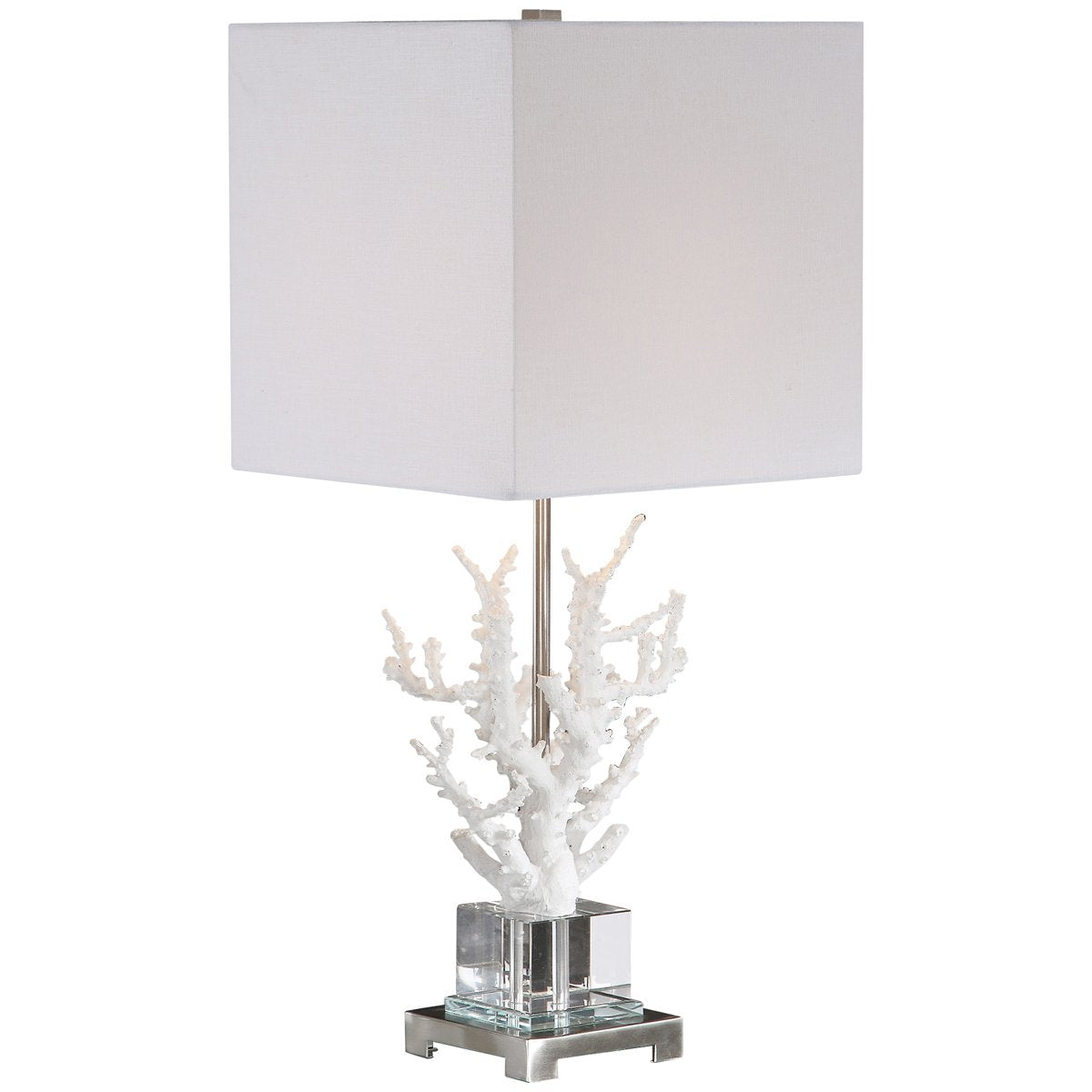 Lampe de table corail blanc Uttermost Corallo