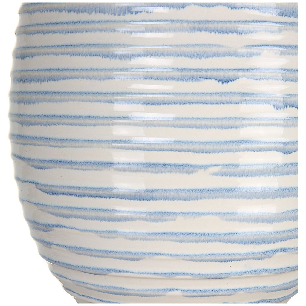 Lampe de table bleue côtelée Uttermost Clariot