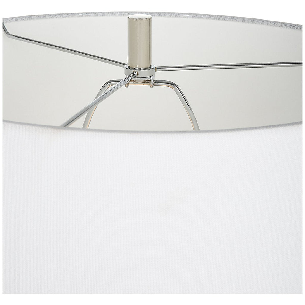 Lampe de table bleue côtelée Uttermost Clariot
