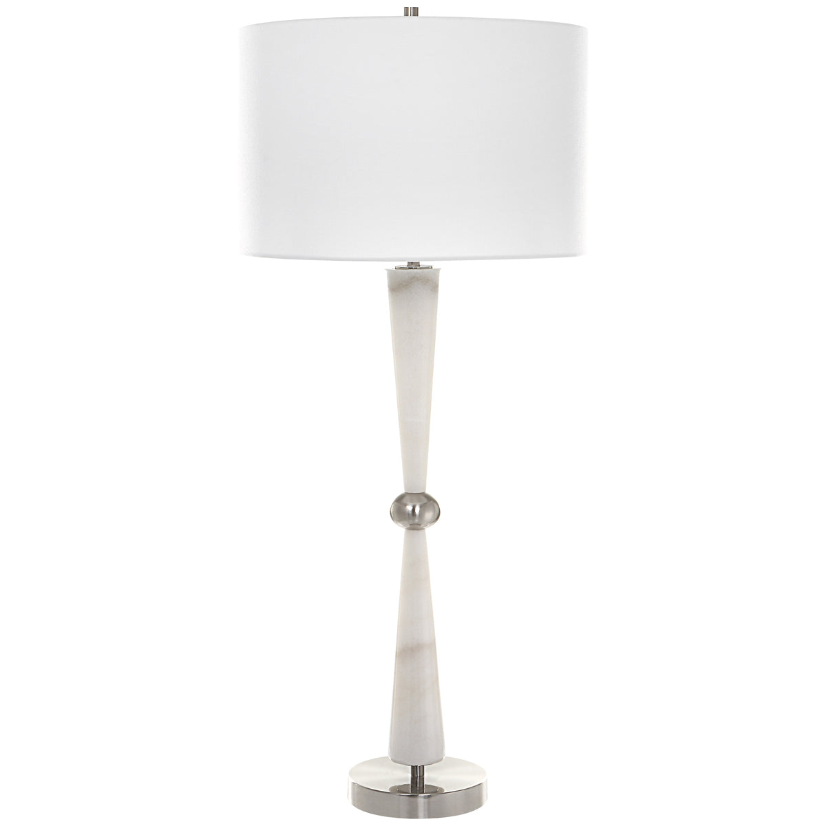 Lampe de table blanche Uttermost Hourglass