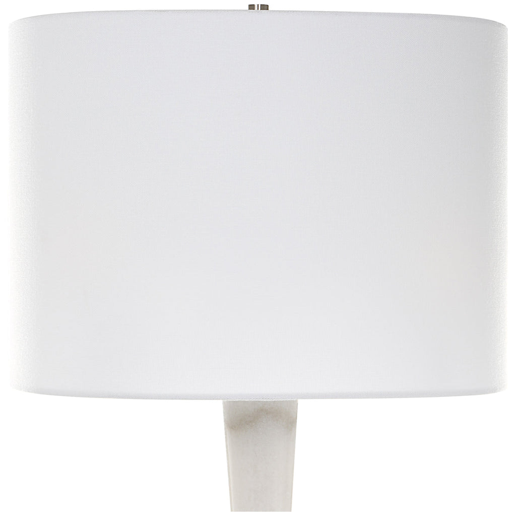 Lampe de table blanche Uttermost Hourglass