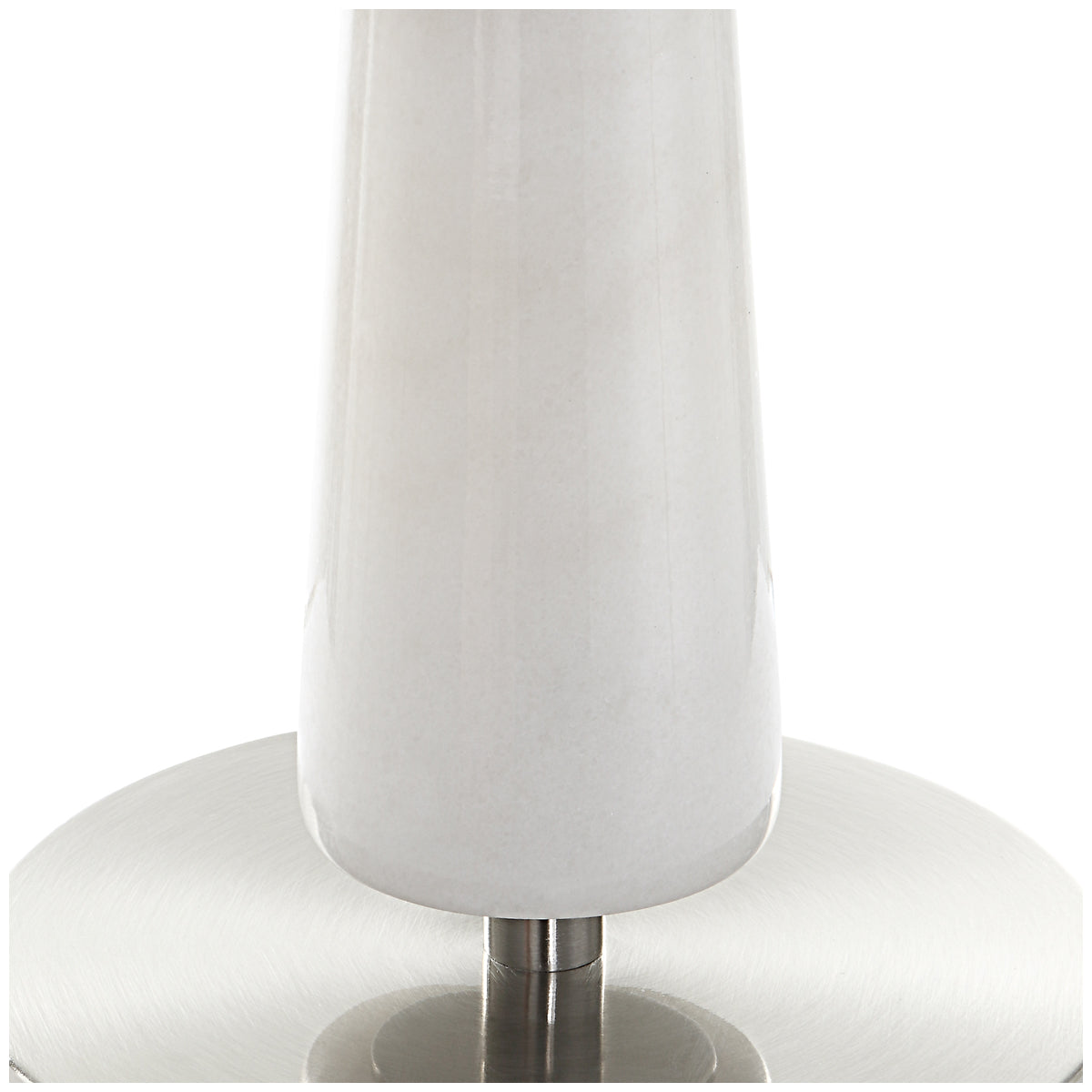 Lampe de table blanche Uttermost Hourglass