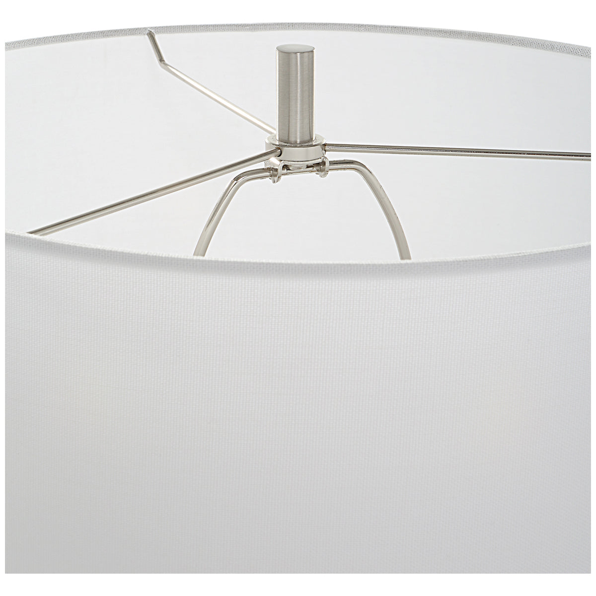 Lampe de table blanche Uttermost Hourglass