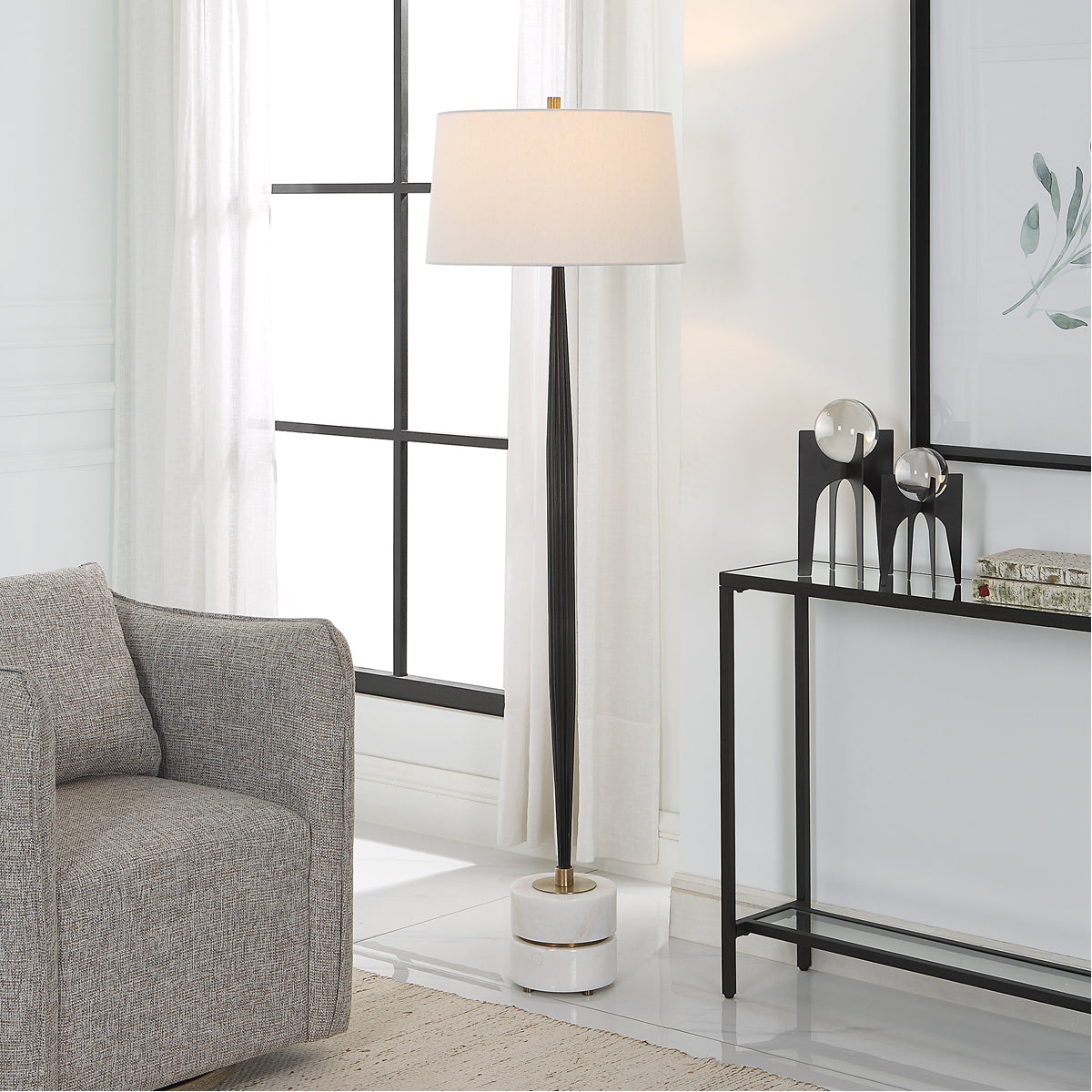 Lampadaire en fer Miraz d'Uttermost