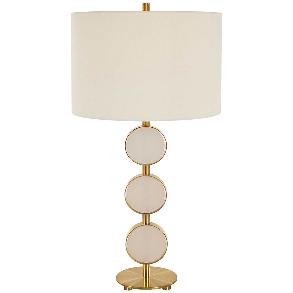 Lampe de table contemporaine à trois anneaux Uttermost