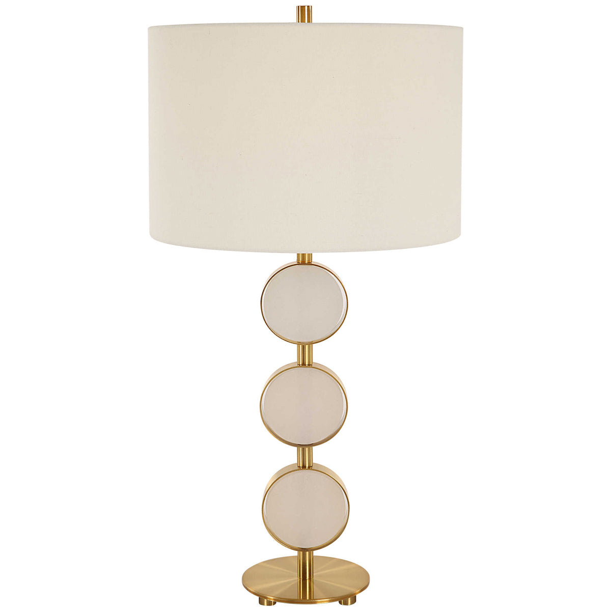 Lampe de table contemporaine à trois anneaux Uttermost