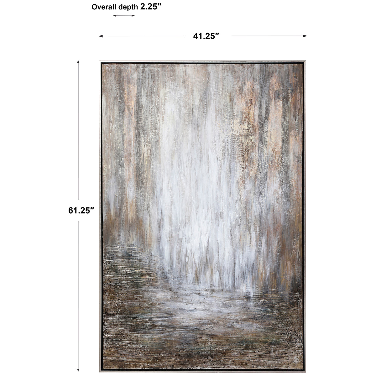 Pluie du désert extrême, art abstrait peint à la main