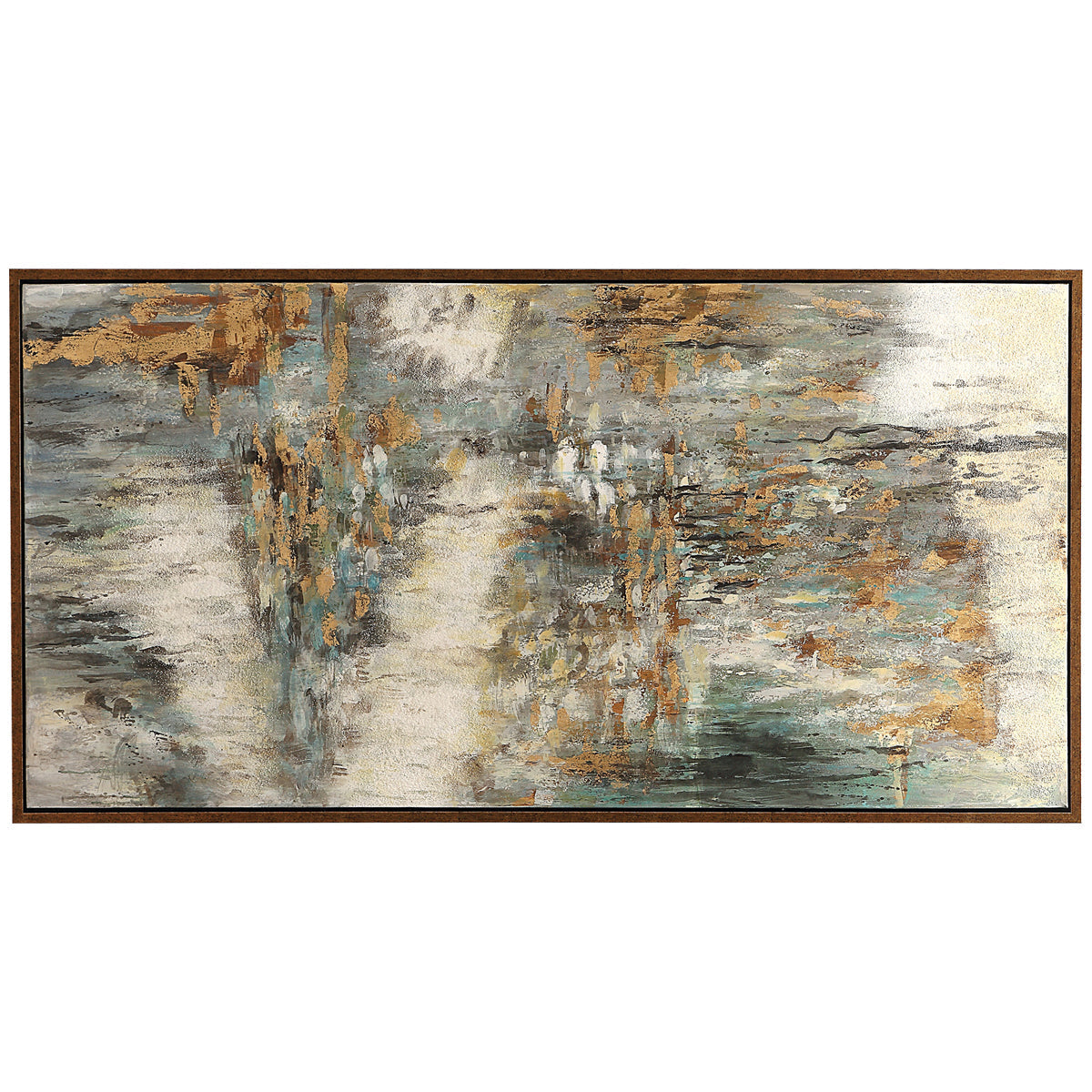 Art abstrait de l'extrême derrière les chutes