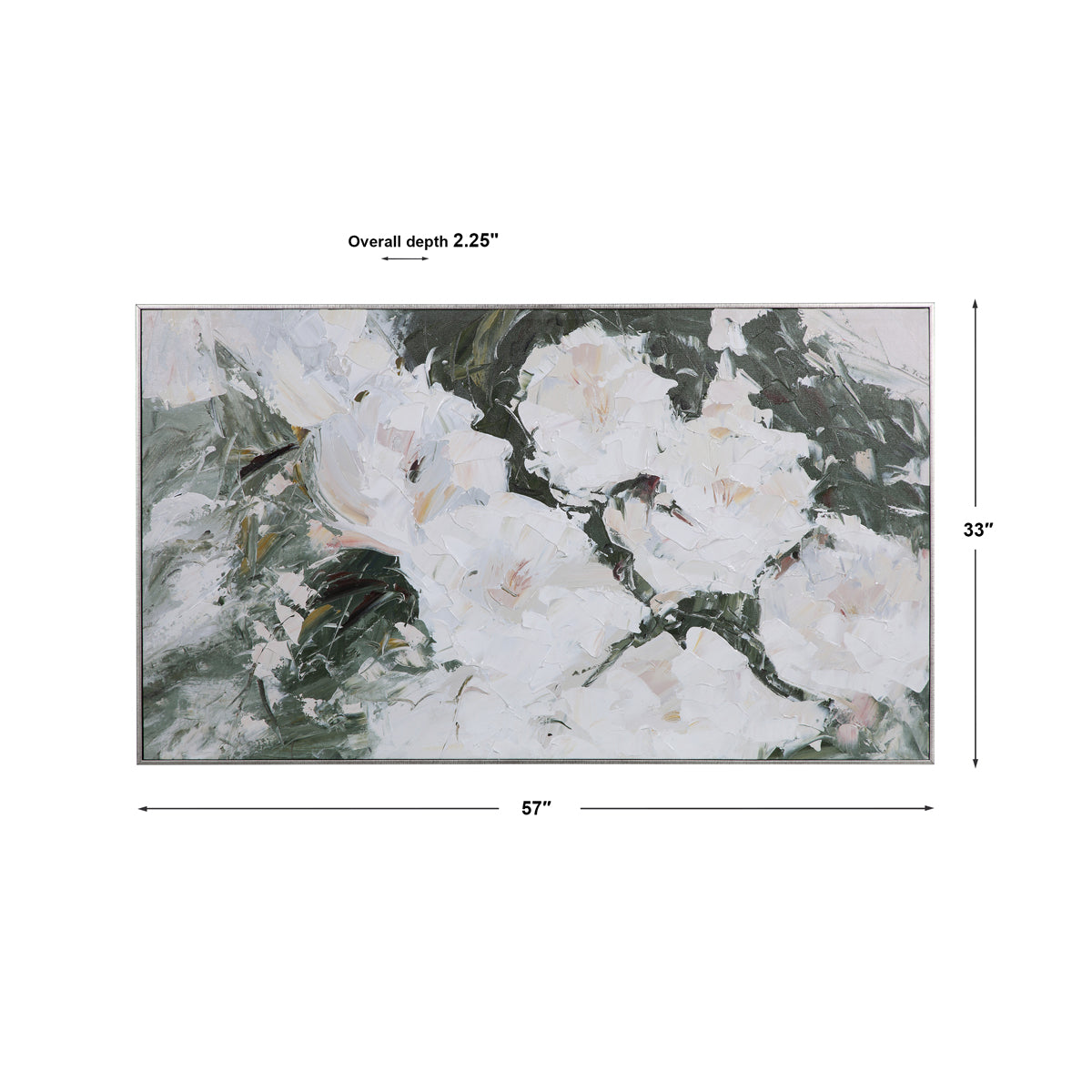 Magnolias Sweetbay d'Uttermost, œuvres d'art peintes à la main