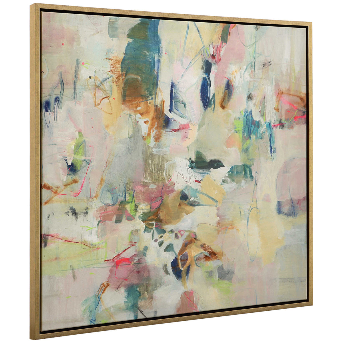 Art abstrait encadré « Uttermost Party Time »