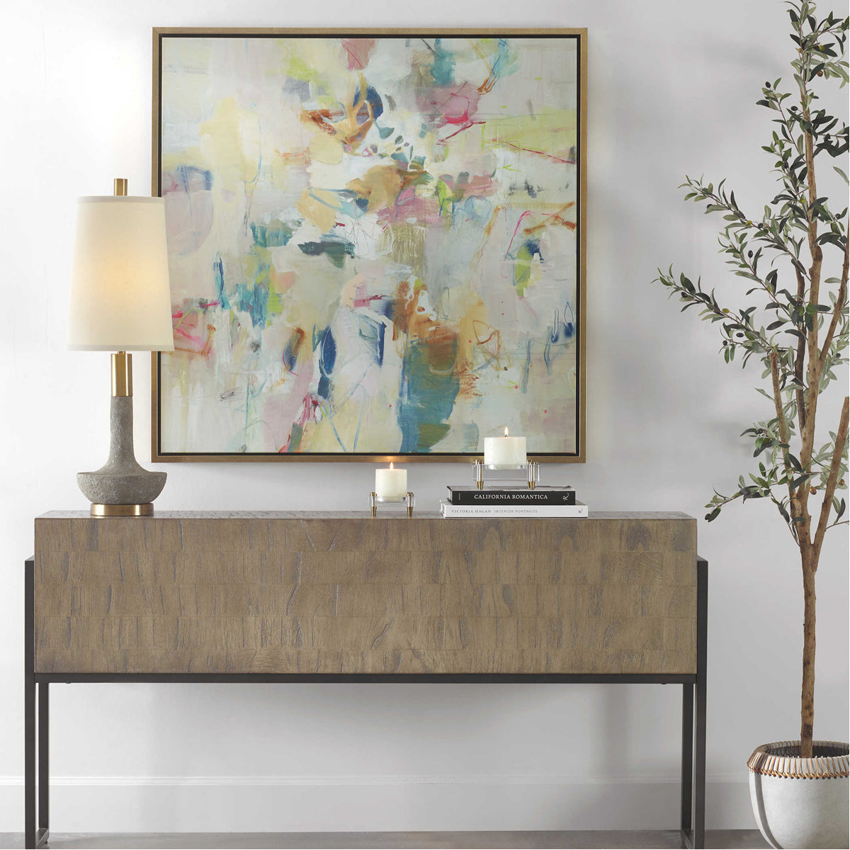 Art abstrait encadré « Uttermost Party Time »