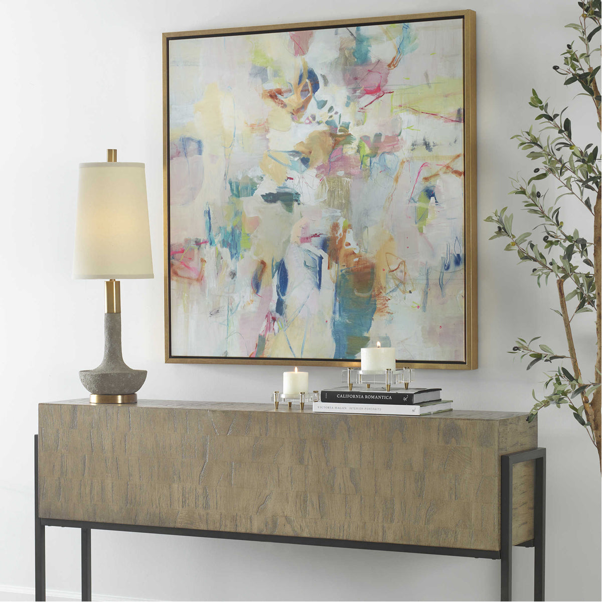 Art abstrait encadré « Uttermost Party Time »