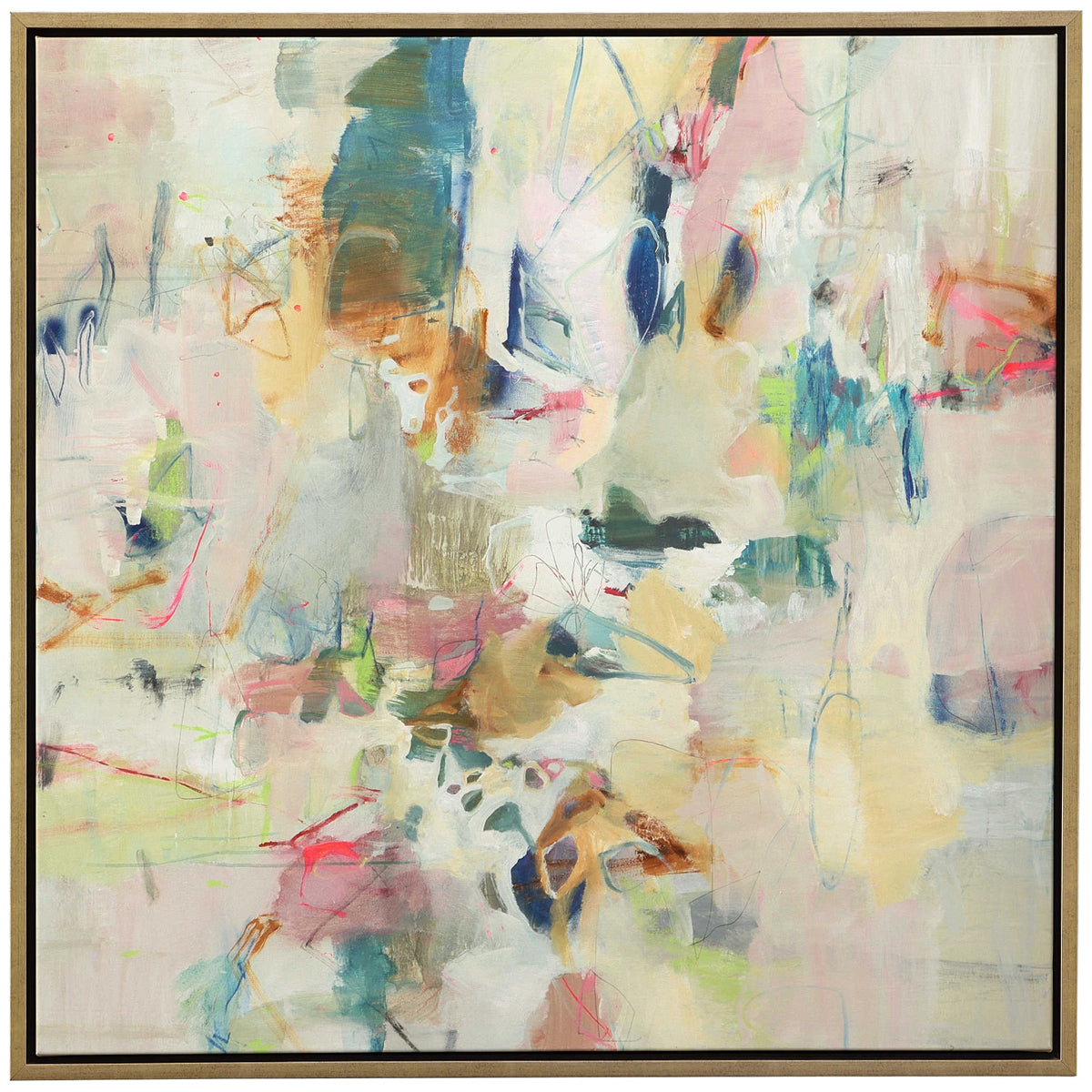 Art abstrait encadré « Uttermost Party Time »