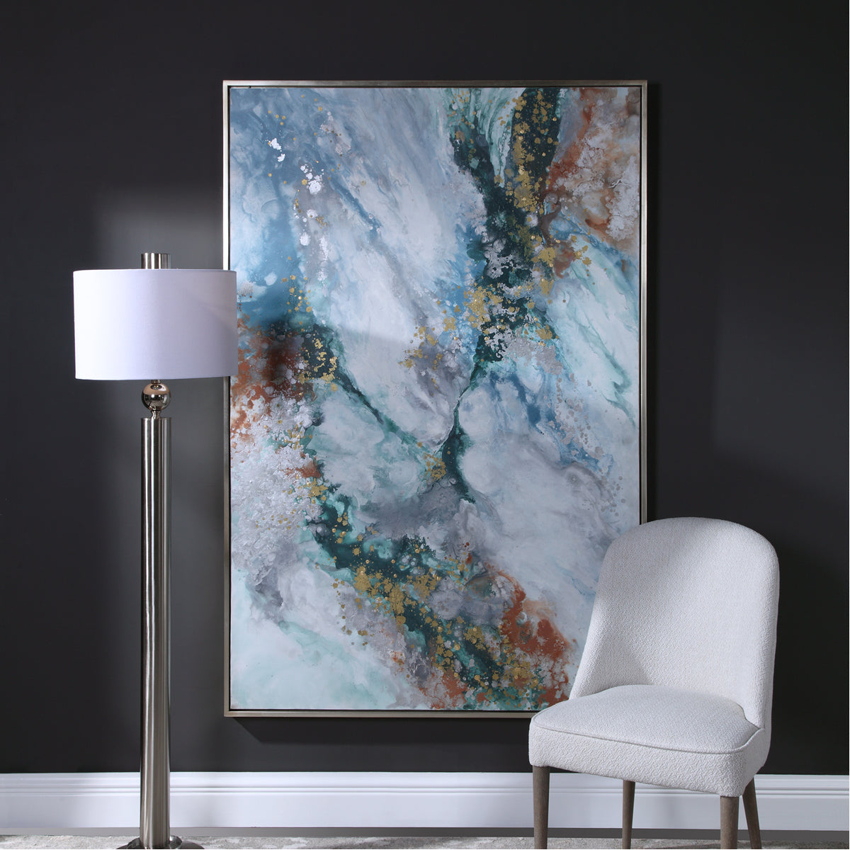 Art abstrait de la main de mercure ultime