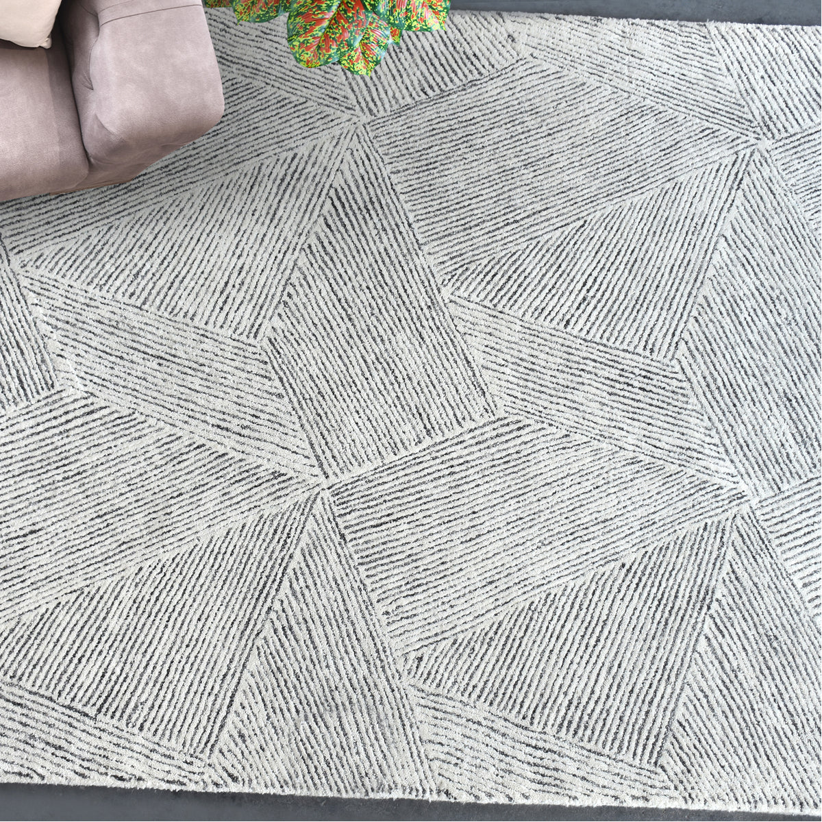 Tapis géométrique Paonia d'Uttermost