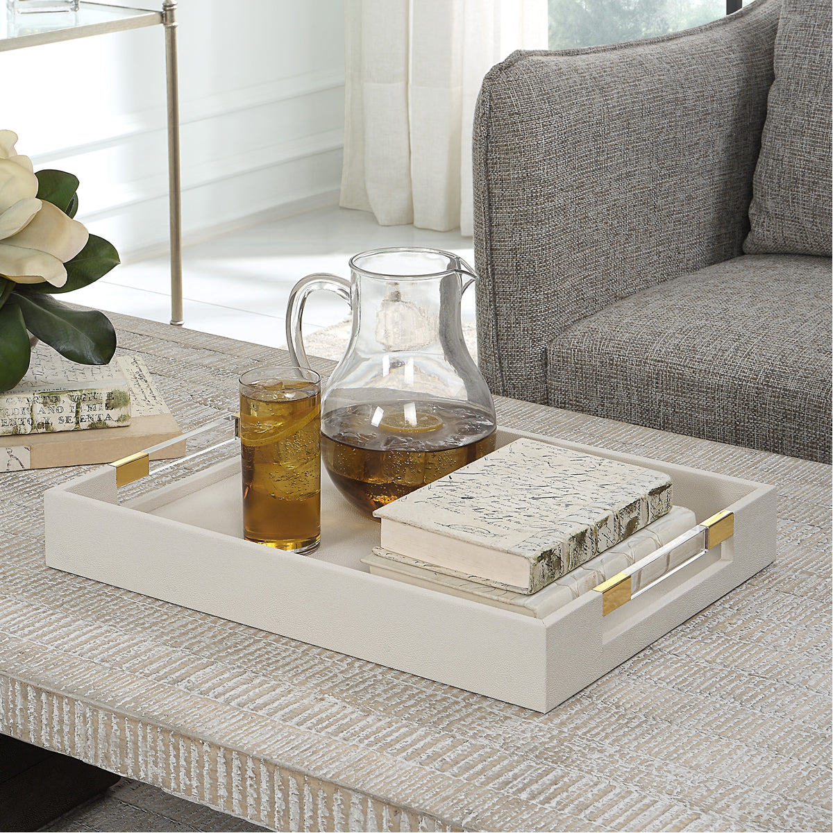 Plateau galuchat blanc Uttermost Wessex