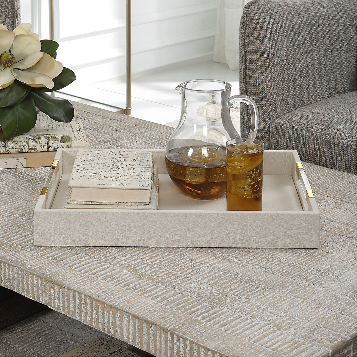 Plateau galuchat blanc Uttermost Wessex