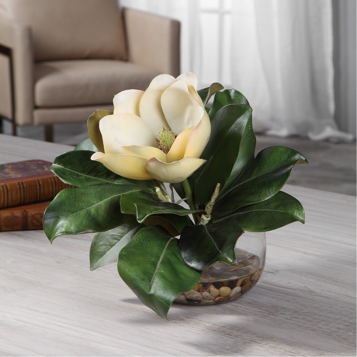 Accent Magnolia en soie Celia ultime