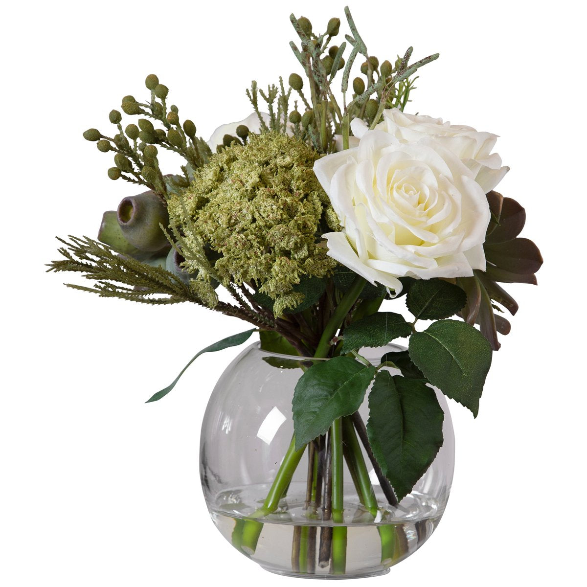Bouquet de fleurs et vase Belmonte de la plus haute qualité