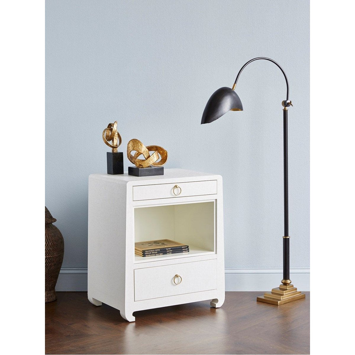 Table d'appoint 2 tiroirs Villa &amp; House Ming - Blanc