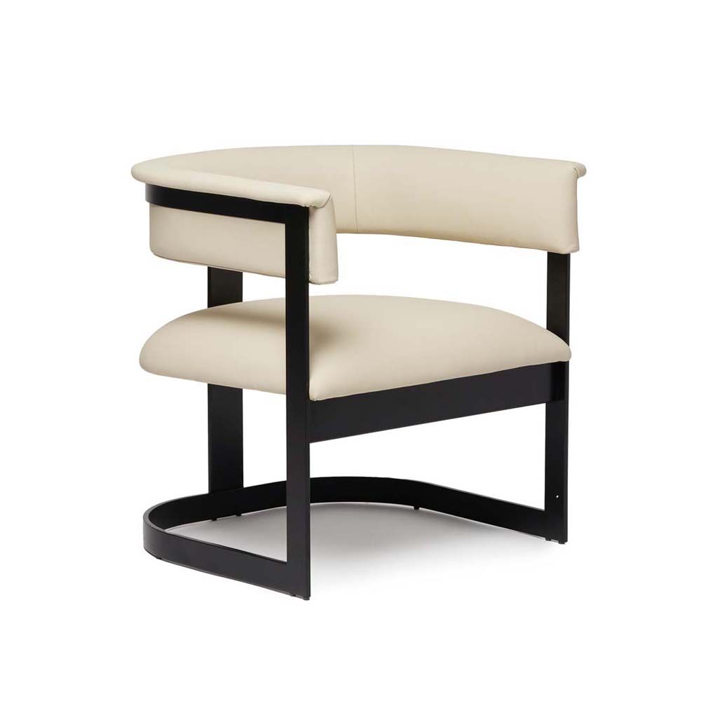 Fauteuil Darcy II d'Interlude Home - Cadre noir mat