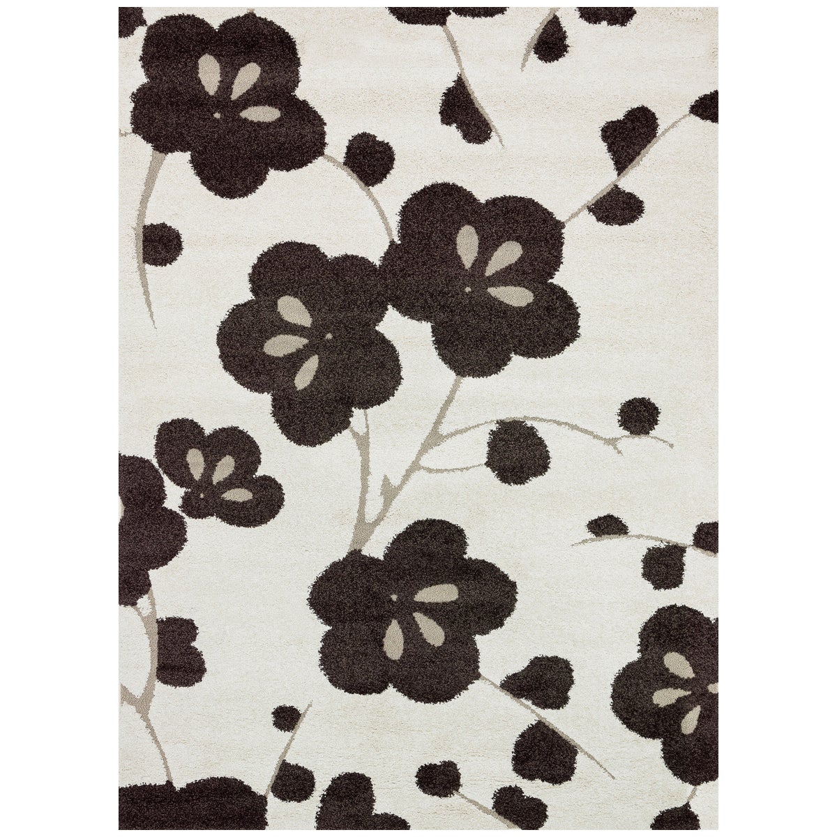 Tapis tissé à la machine Loloi Enchant EN-08 Ivoire Expresso