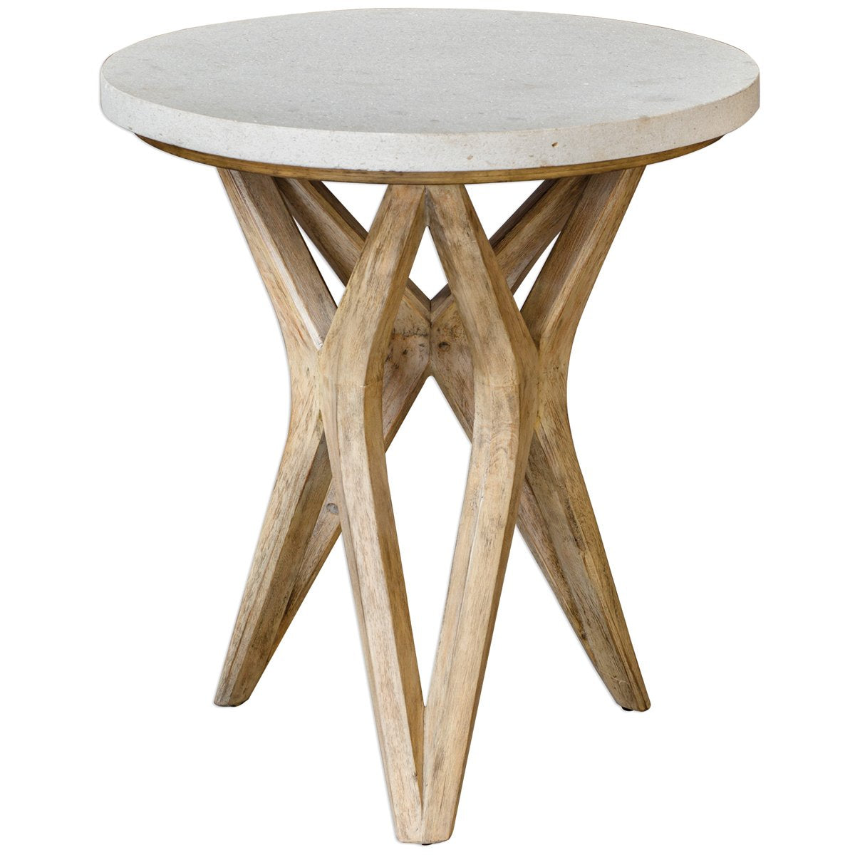 Table d'appoint en pierre calcaire Uttermost Marnie