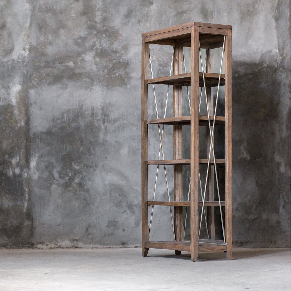 Étagère en chêne patiné Uttermost Delancey
