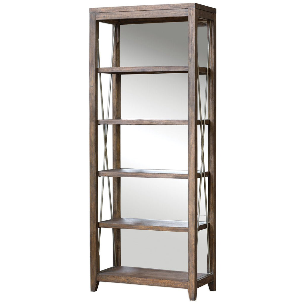 Étagère en chêne patiné Uttermost Delancey