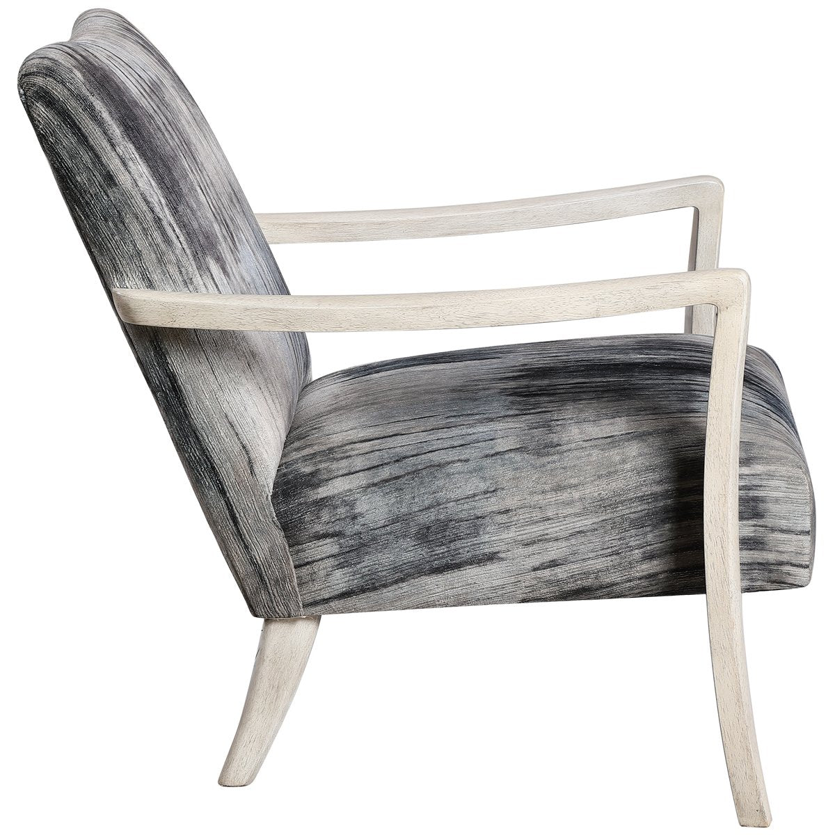 Fauteuil d'appoint en chenille grise aquarelle Uttermost