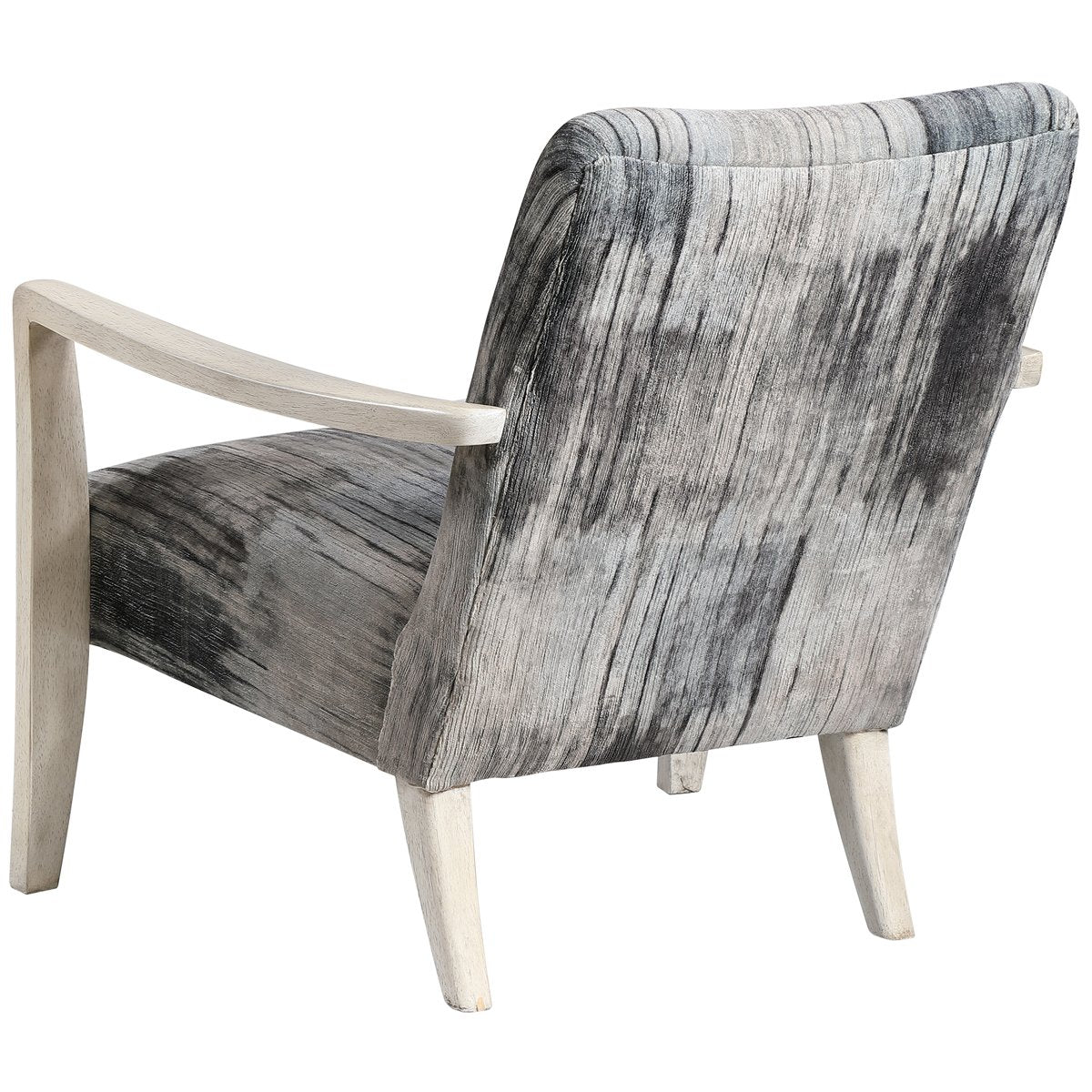 Fauteuil d'appoint en chenille grise aquarelle Uttermost