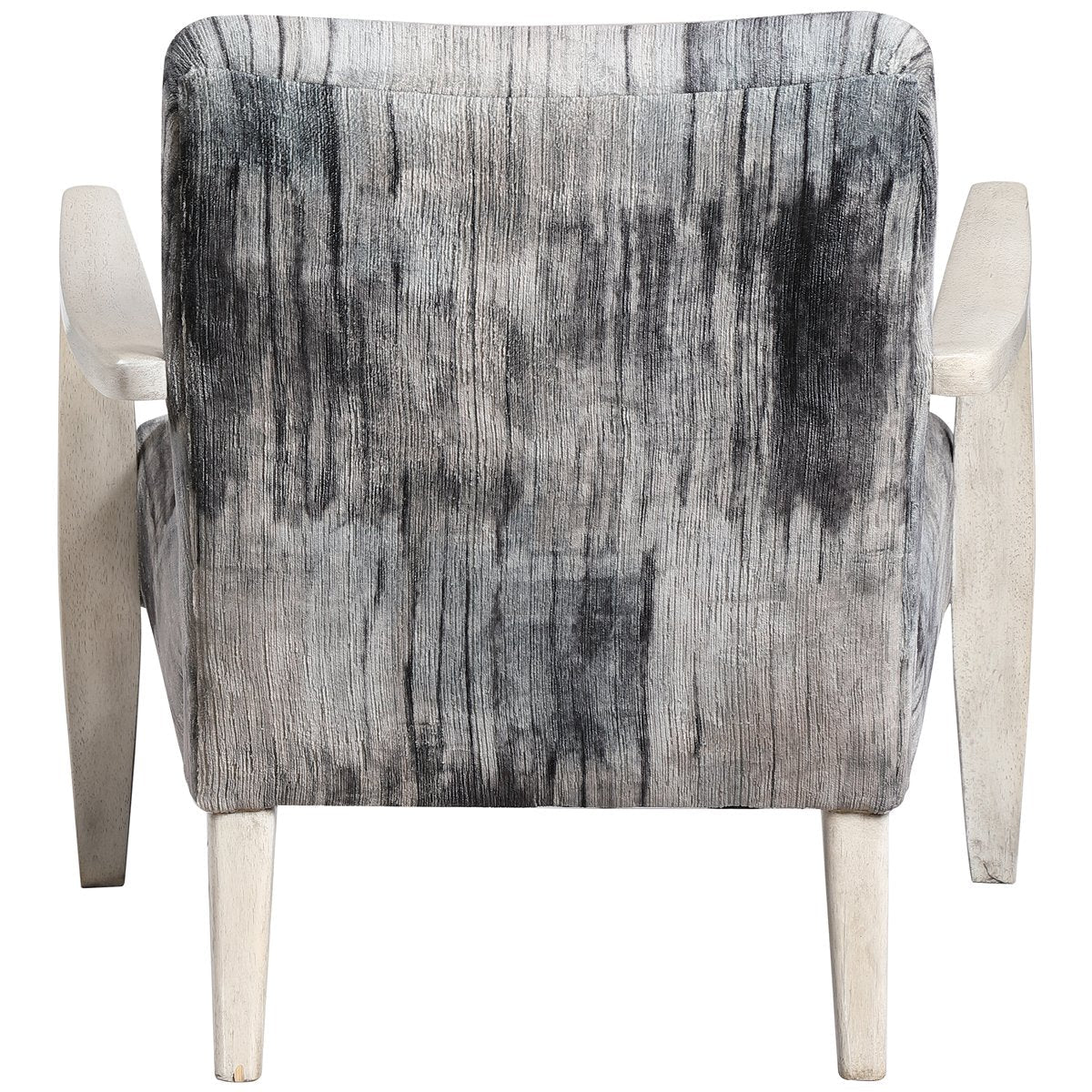 Fauteuil d'appoint en chenille grise aquarelle Uttermost