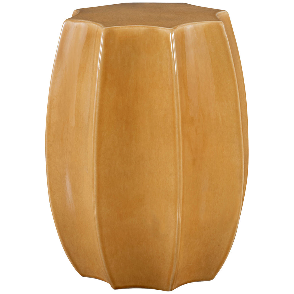 Tabouret de jardin festonné Uttermost Sunrise Amber Gloss
