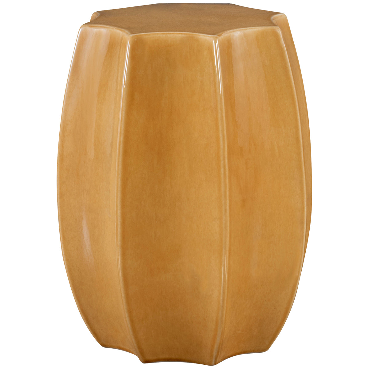 Tabouret de jardin festonné Uttermost Sunrise Amber Gloss