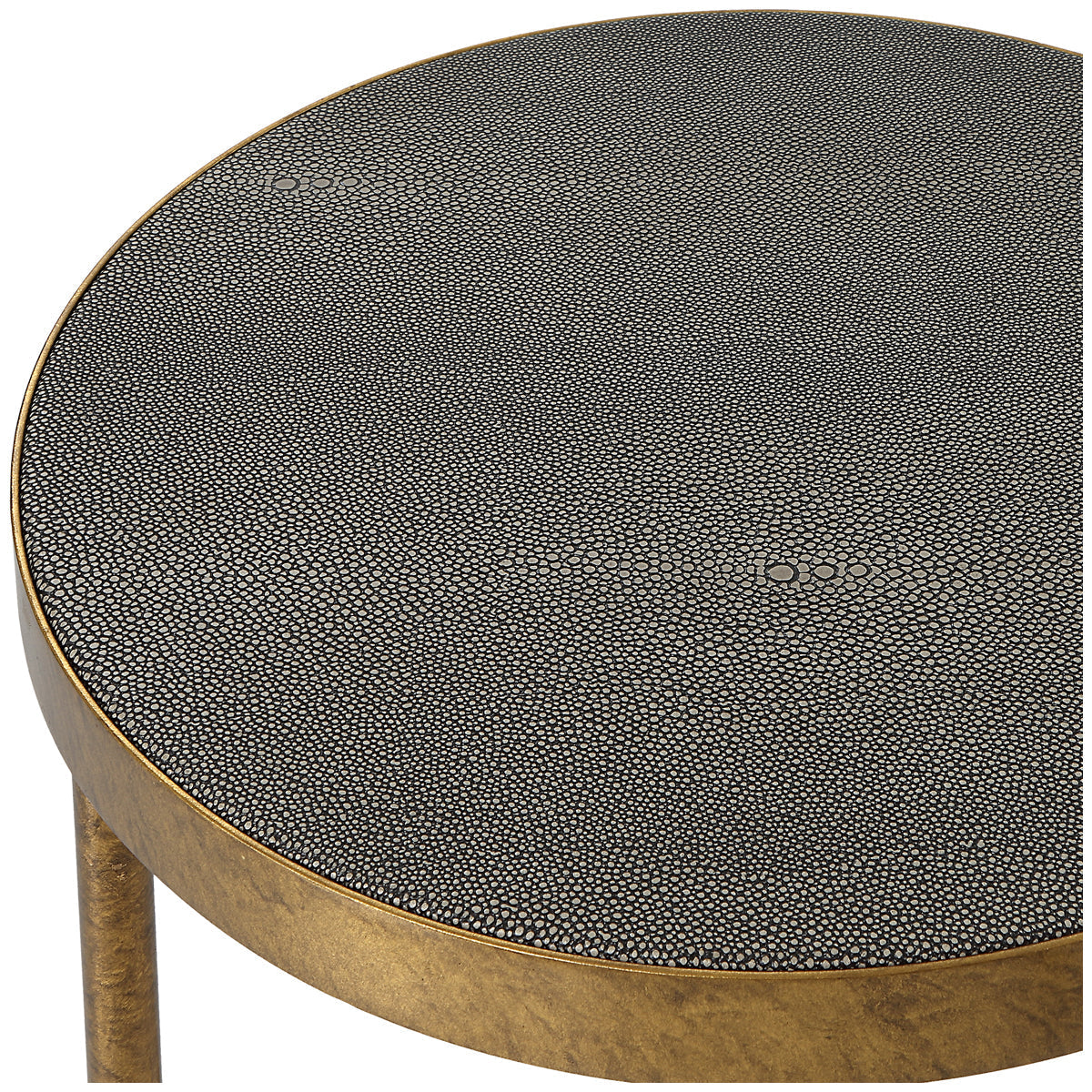 Tables gigognes Uttermost Aragon en laiton, ensemble de 2 pièces
