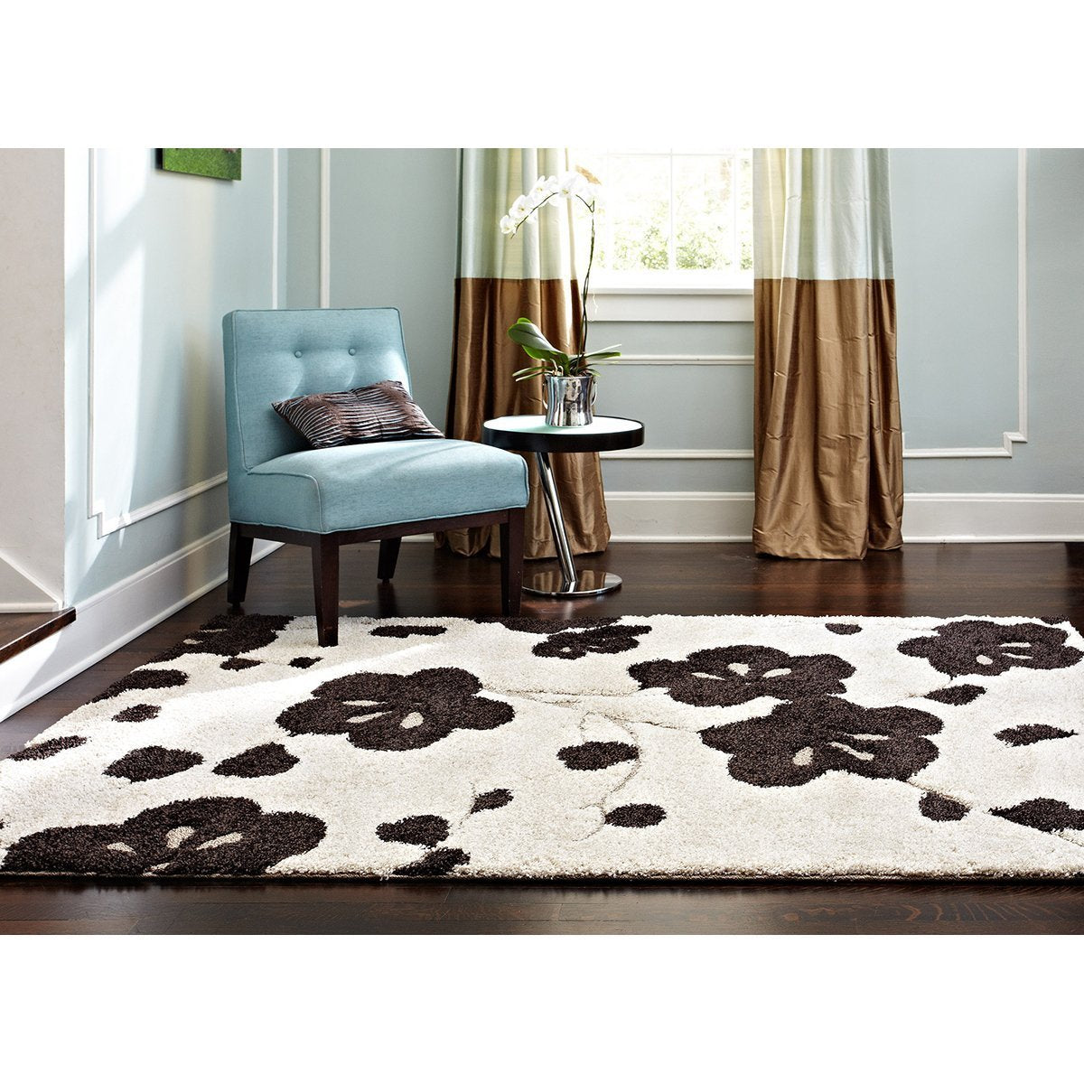 Tapis tissé à la machine Loloi Enchant EN-08 Ivoire Expresso