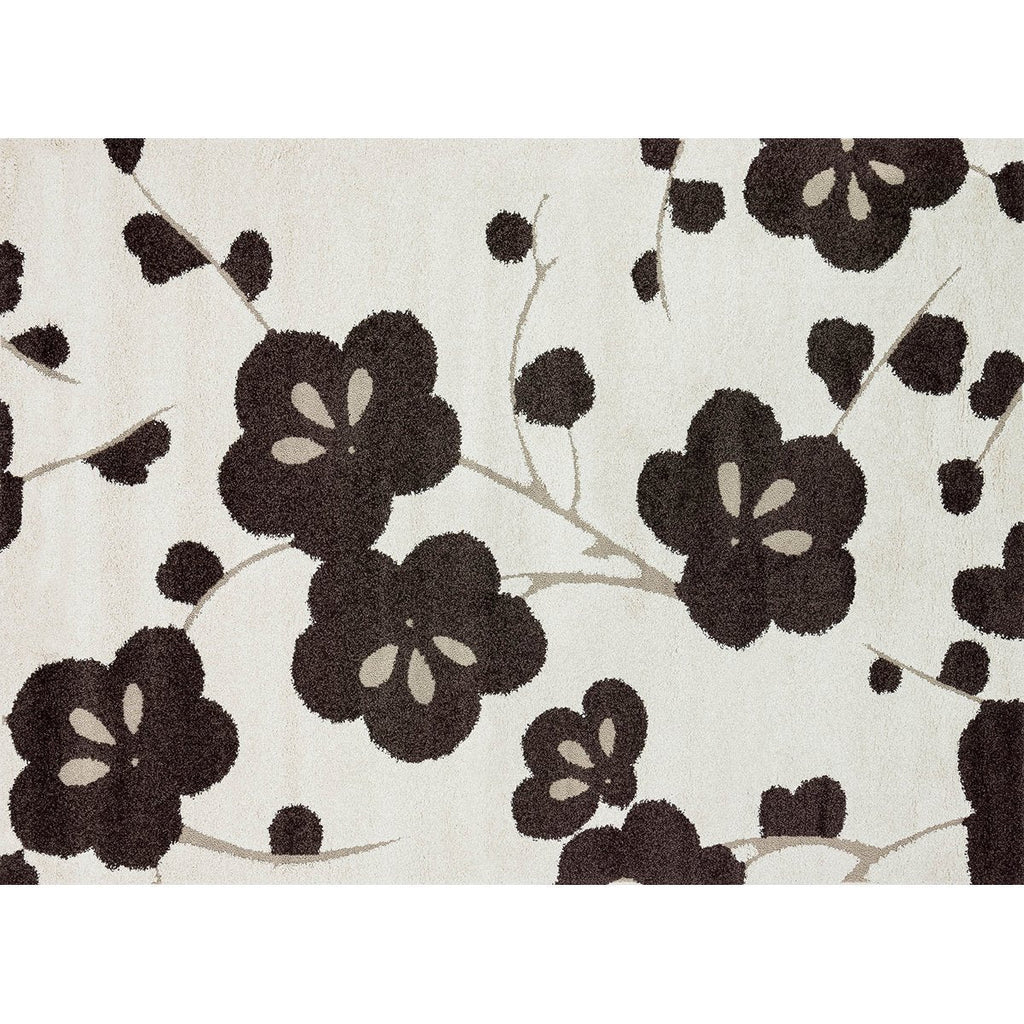 Tapis tissé à la machine Loloi Enchant EN-08 Ivoire Expresso