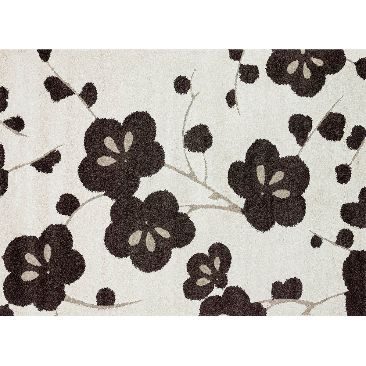 Tapis tissé à la machine Loloi Enchant EN-08 Ivoire Expresso